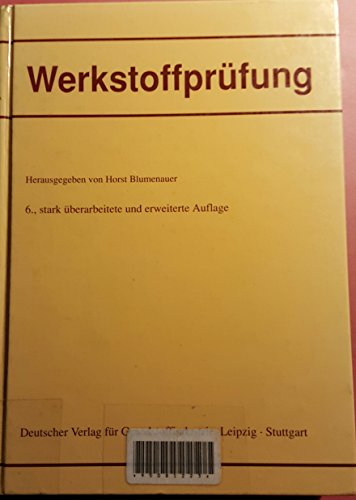 9783342005476: Werkstoffprfung