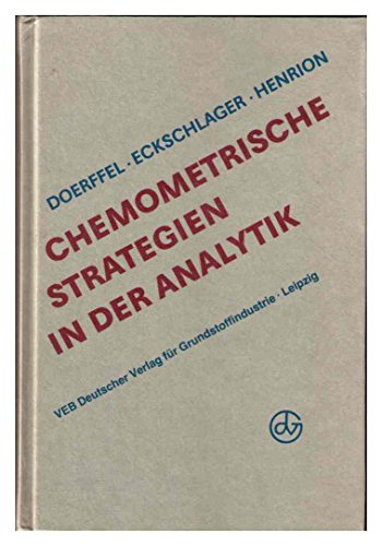 9783342005605: Chemometrische Strategien in der Analytik.