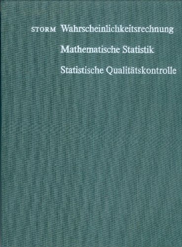 Stock image for Wahrscheinlichkeitsrechnung, mathematische Statistik und statistische Qualittskontrolle for sale by medimops