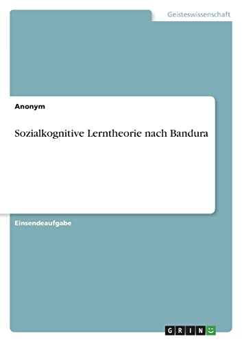 9783346660152: Sozialkognitive Lerntheorie nach Bandura