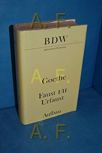 Beispielbild fr Faust. Urfaust. Faust I und II. Paralipomena. Goethe ber 'Faust' zum Verkauf von Versandantiquariat Felix Mcke