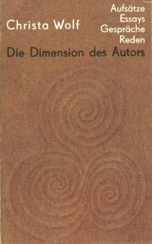 9783351003166: Die Dimension des Autors. Band I. Essays und Aufstze, Reden und Gesprche 1959-1985