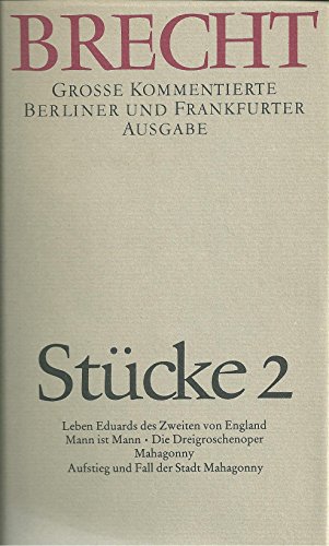 Beispielbild fr Werke. Grosse Kommentierte Berliner und Frankfurter Ausgabe: Stcke 2. (Bd. 2) zum Verkauf von medimops