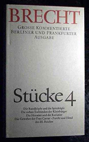 Beispielbild fr Werke. Grosse Kommentierte Berliner und Frankfurter Ausgabe: Stcke 4. (Bd. 4) zum Verkauf von medimops