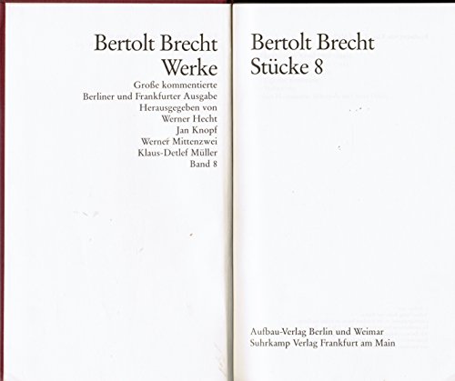 Werke. Große kommentierte Berliner und Frankfurter Ausgabe. 30 Bände (in 32 Teilbänden) und ein Registerband. 33 Bände (vollständig). - Brecht, Bertolt und Werner Hecht (Hrsg.)