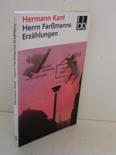 Stock image for Herrn Farbmanns Erzahlungen for sale by Wonder Book