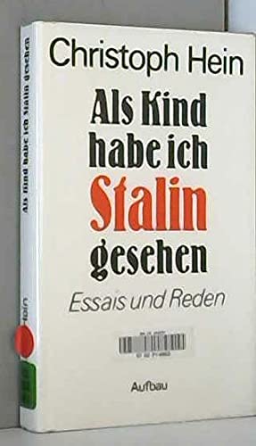 Imagen de archivo de Als Kind habe ich Stalin gesehen Essais und Reden. a la venta por Redux Books