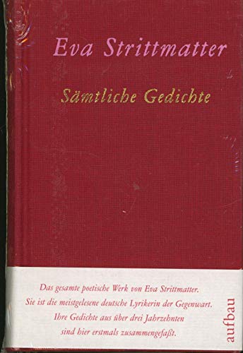 SÃ¤mtliche Gedichte (9783351030827) by Eva Strittmatter