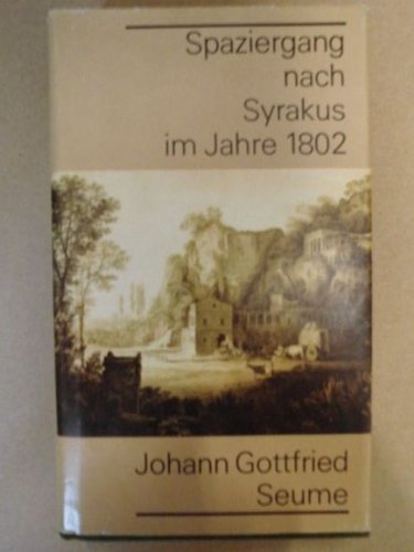 9783352002502: Spaziergang nach Syrakus im Jahre 1802 (German Edition)