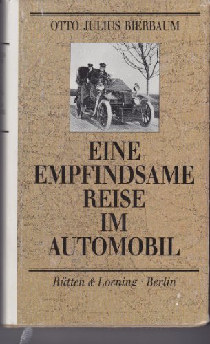 9783352003998: Eine empfindsame Reise im Automobil - Otto Julius Bierbaum