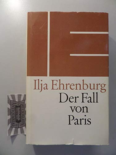 9783353002709: Der Fall von Paris. Roman