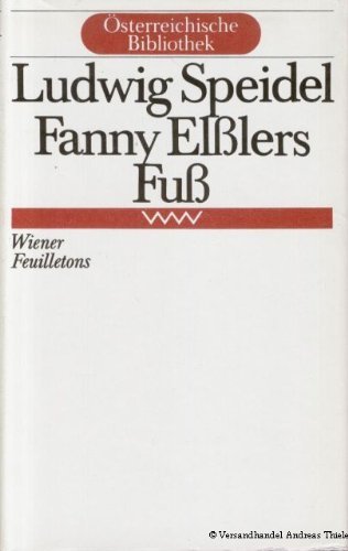 Stock image for Fanny Ellers Fu - Wiener Feuilletons for sale by medimops