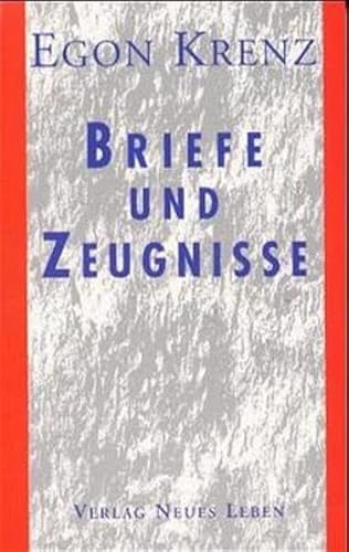 9783355015110: Briefe und Zeugnisse