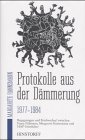 Stock image for Protokolle aus der Dmmerung for sale by medimops