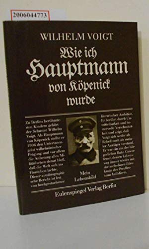 Stock image for Der Hauptmann von Kpenick. Illustrierte und kommentierte Ausgabe. for sale by Antiquariat & Verlag Jenior