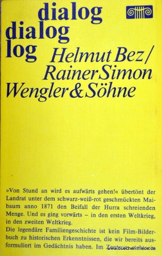 Imagen de archivo de Wengler & Shne - eine Legende. Filmdrehbuch nach einem Szenarium von Helmut Bez. a la venta por Antiquariat BcherParadies