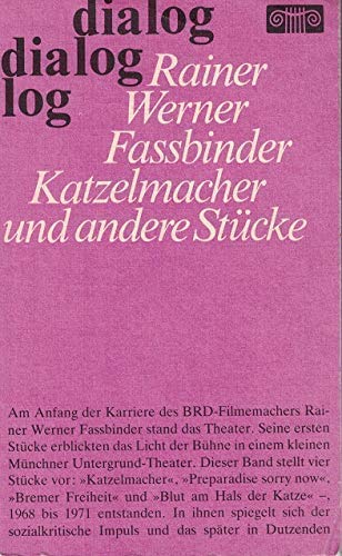 Beispielbild fr Katzelmacher. Preparadise sorry now. Bremer Freiheit. Blut am Hals der Katze (Stcke) zum Verkauf von medimops