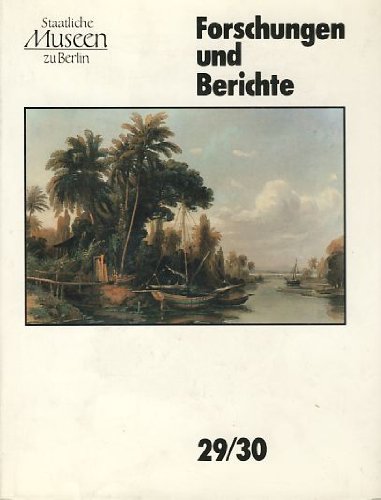 Stock image for Forschungen und Berichte 29/30 for sale by Zubal-Books, Since 1961