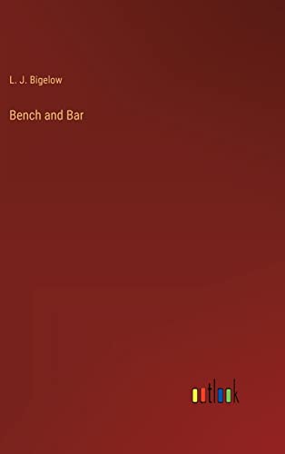 Stock image for Bench and Bar for sale by PBShop.store US