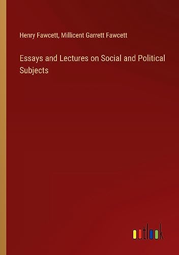 Imagen de archivo de Essays and Lectures on Social and Political Subjects a la venta por Ria Christie Collections