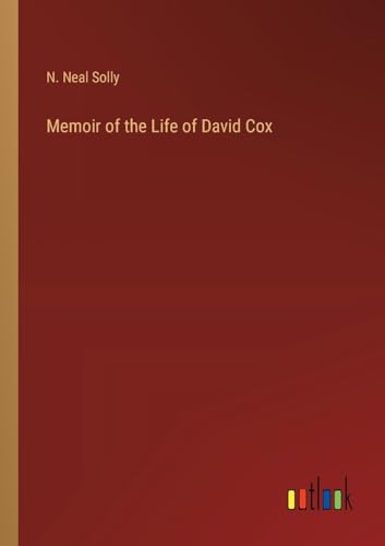 9783368179243: Memoir of the Life of David Cox