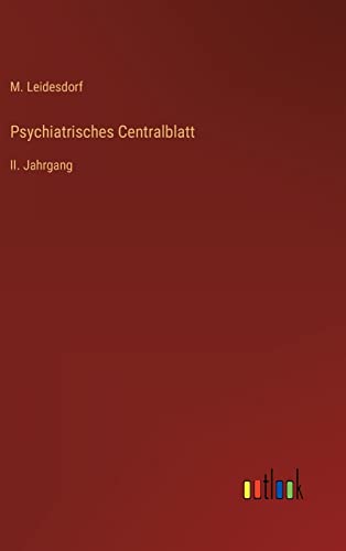 Beispielbild fr Psychiatrisches Centralblatt : II. Jahrgang zum Verkauf von Buchpark