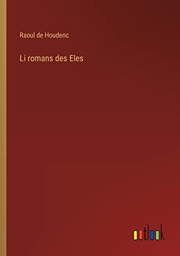 9783368223922: Li romans des Eles