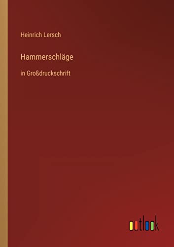 Stock image for Hammerschlge: in Grodruckschrift for sale by medimops