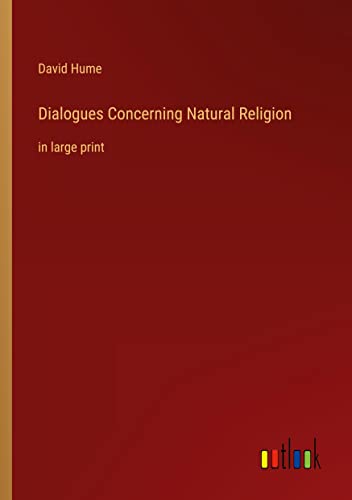Beispielbild fr Dialogues Concerning Natural Religion: in large print zum Verkauf von medimops
