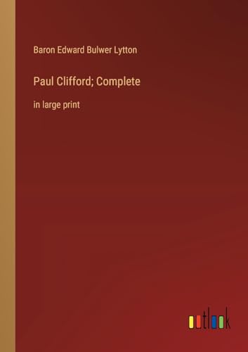 Stock image for Paul Clifford; Complete for sale by PBShop.store US