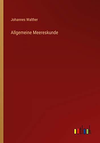 Imagen de archivo de Allgemeine Meereskunde a la venta por Ria Christie Collections