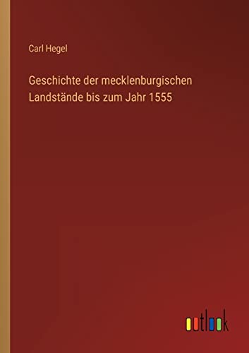 Beispielbild fr Geschichte der mecklenburgischen Landstnde bis zum Jahr 1555 zum Verkauf von Buchpark
