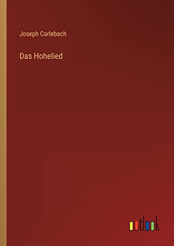 Stock image for Das Hohelied for sale by PBShop.store US