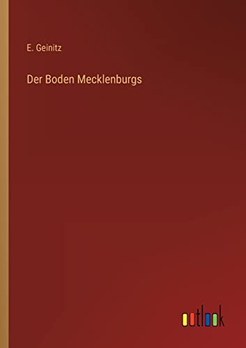 Stock image for Der Boden Mecklenburgs for sale by PBShop.store US