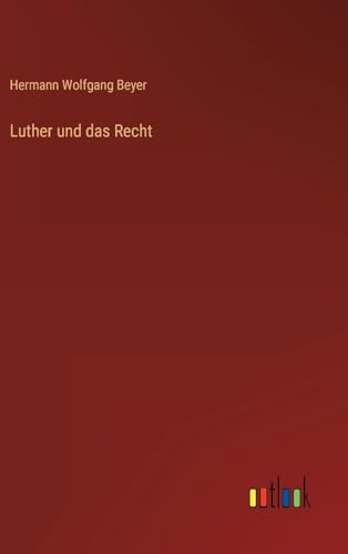 Stock image for Luther und das Recht for sale by Ria Christie Collections
