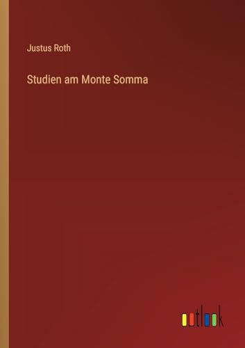 Stock image for Studien am Monte Somma for sale by GreatBookPrices
