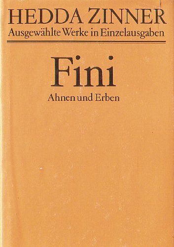 Beispielbild fr Fini zum Verkauf von Antiquariat Armebooks