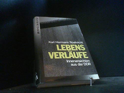 Beispielbild fr Lebensverlufe. Innenansichten aus der DDR, zum Verkauf von modernes antiquariat f. wiss. literatur