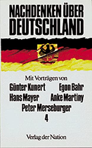 Beispielbild für Nachdenken über Deutschland, Bd.4 zum Verkauf von medimops
