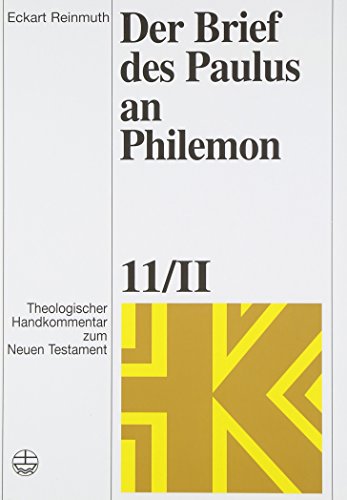 Beispielbild fr Der Brief des Paulus an Philemon zum Verkauf von ISD LLC