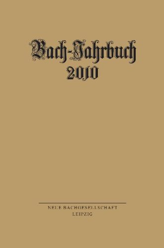 9783374028399: Bach-Jahrbuch 2010