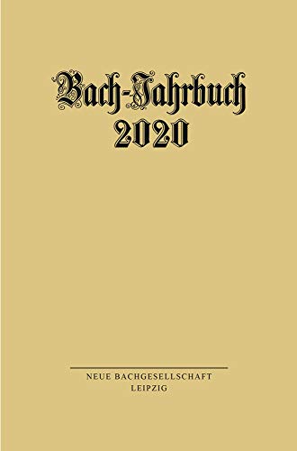 Imagen de archivo de BachJahrbuch 2020 a la venta por ISD LLC