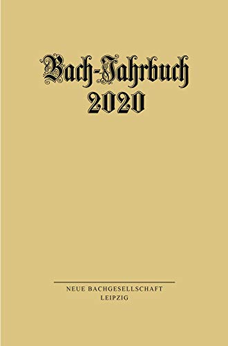 9783374066254: Bach-Jahrbuch 2020
