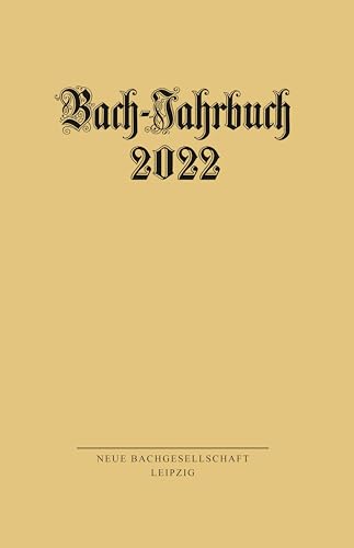 Imagen de archivo de Bach-Jahrbuch 2022 a la venta por medimops