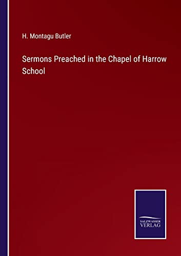 Imagen de archivo de Sermons Preached in the Chapel of Harrow School a la venta por Lucky's Textbooks