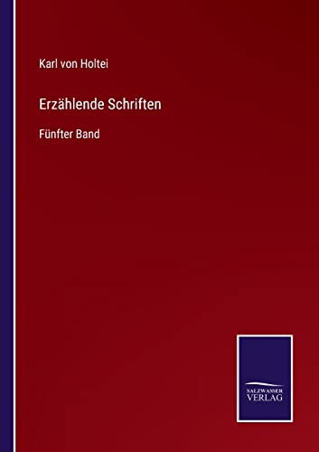 Imagen de archivo de Erzhlende Schriften: Fnfter Band (German Edition) a la venta por Lucky's Textbooks