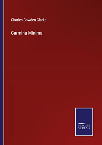 Beispielbild fr Carmina Minima zum Verkauf von Buchpark