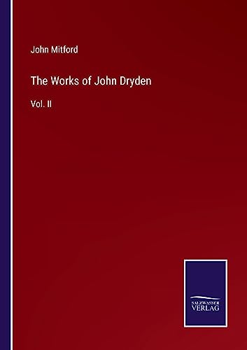 Beispielbild fr The Works of John Dryden : Vol. II zum Verkauf von Buchpark