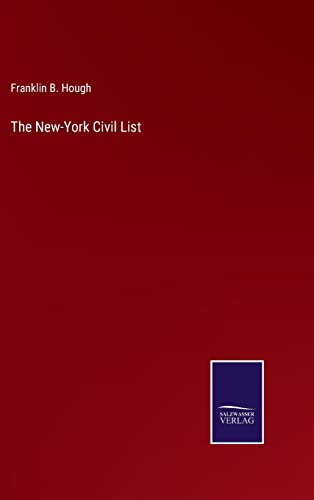 9783375145071: The New-York Civil List