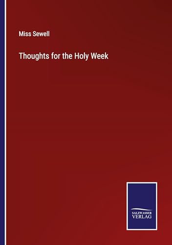 Stock image for Thoughts for the Holy Week for sale by PBShop.store US